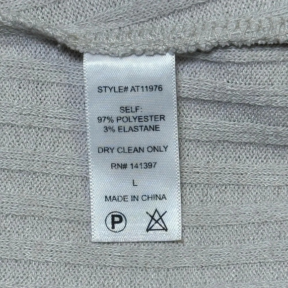 🌻 ASTR The Label Ribbed Cowl Neck Sleeveless Tunic Sweater Women's sz Large Slit - Picture 10 of 12